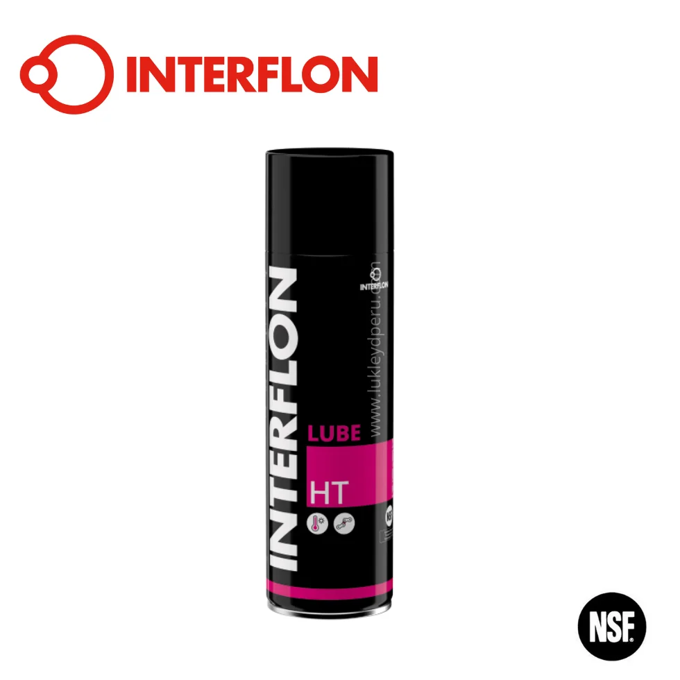 Interflon Lube HT (Aerosol) - Lubricante de Alta Temperatura con Tecnología MicPol®