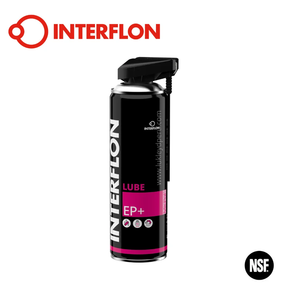 Interflon Lube EP+ (Aerosol) - Lubricante Antigoteo de Extrema Presión con Tecnología MicPol®