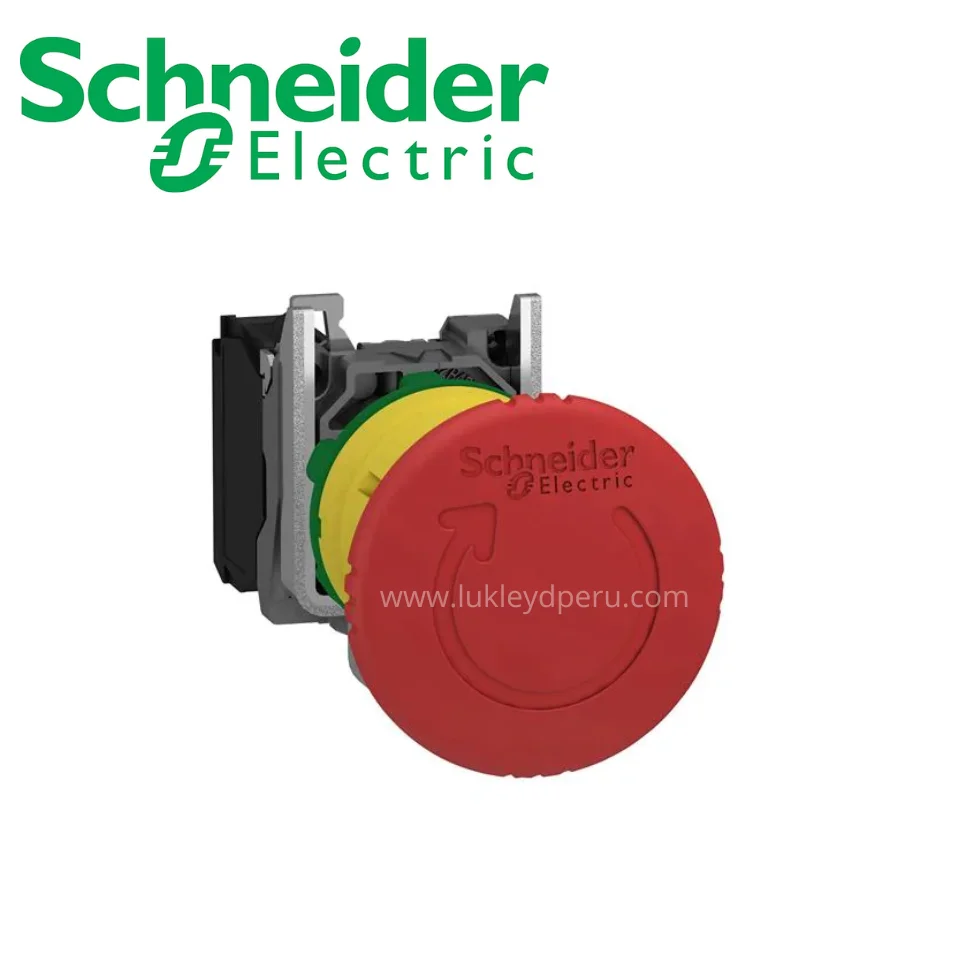 Pulsador de emergencia pulsar-girar 22mm-40mm 1NC SCHNEIDER ELECTRIC