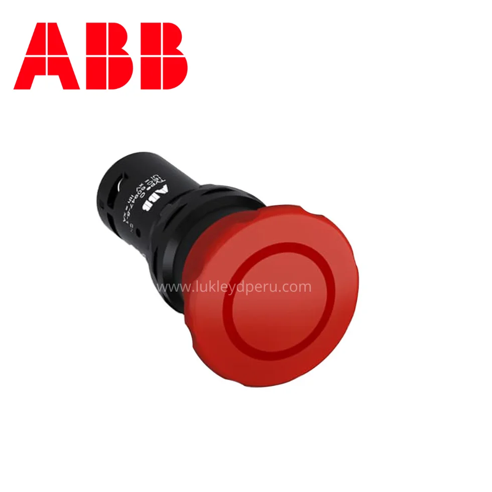 Pulsador de emergencia desenclavamiento por tiro 22mm-40mm 1NC+1NA ABB