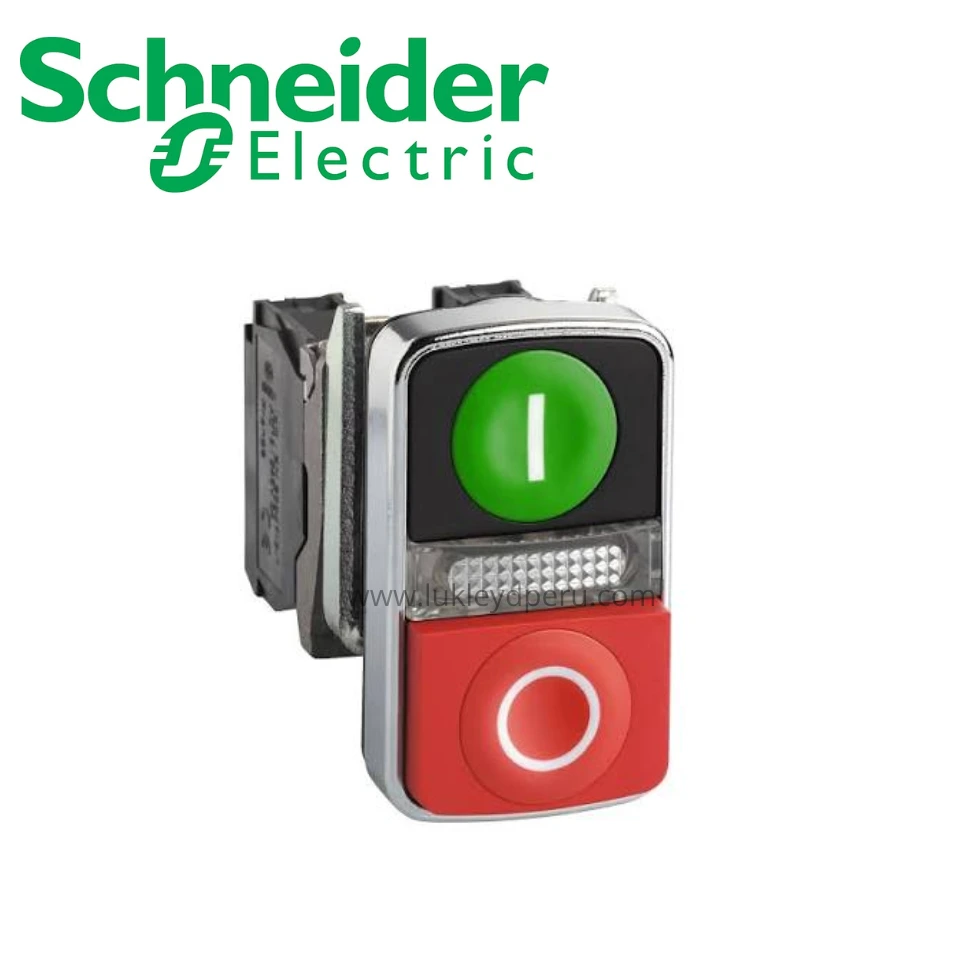 Pulsador luminoso doble c/LED 24VAC/DC NA+NC SCHNEIDER ELECTRIC