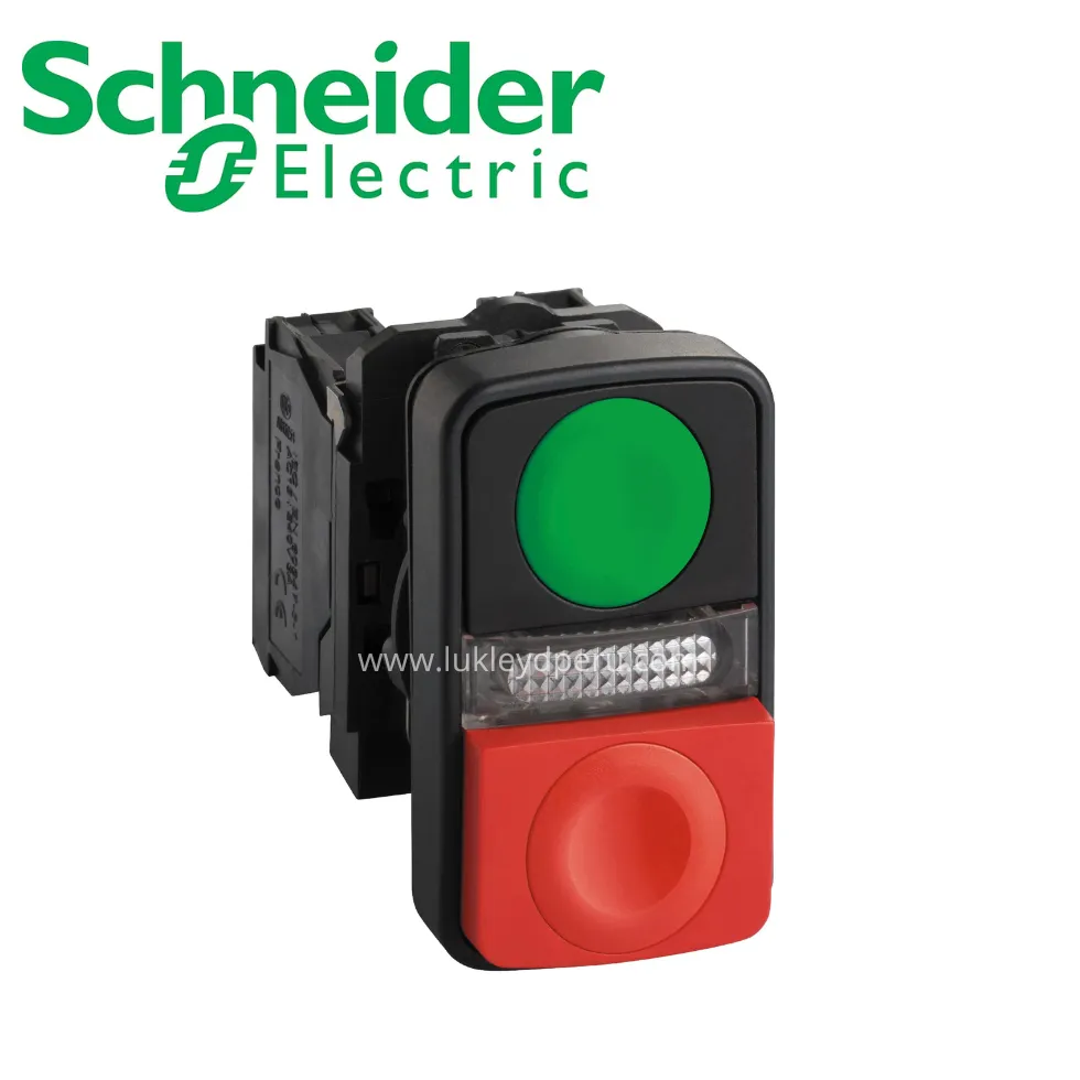 Pulsador luminoso doble c/LED 220VAC NA+NC SCHNEIDER ELECTRIC