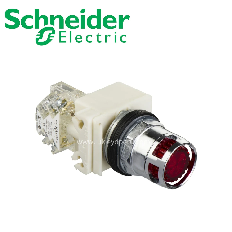 Pulsador luminoso rojo 220VAC NEMA SCHNEIDER ELECTRIC