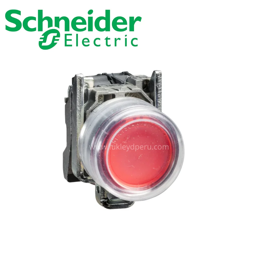 Pulsador no luminoso c/capuchón rojo 22mm 1NC IP66 SCHNEIDER ELECTRIC