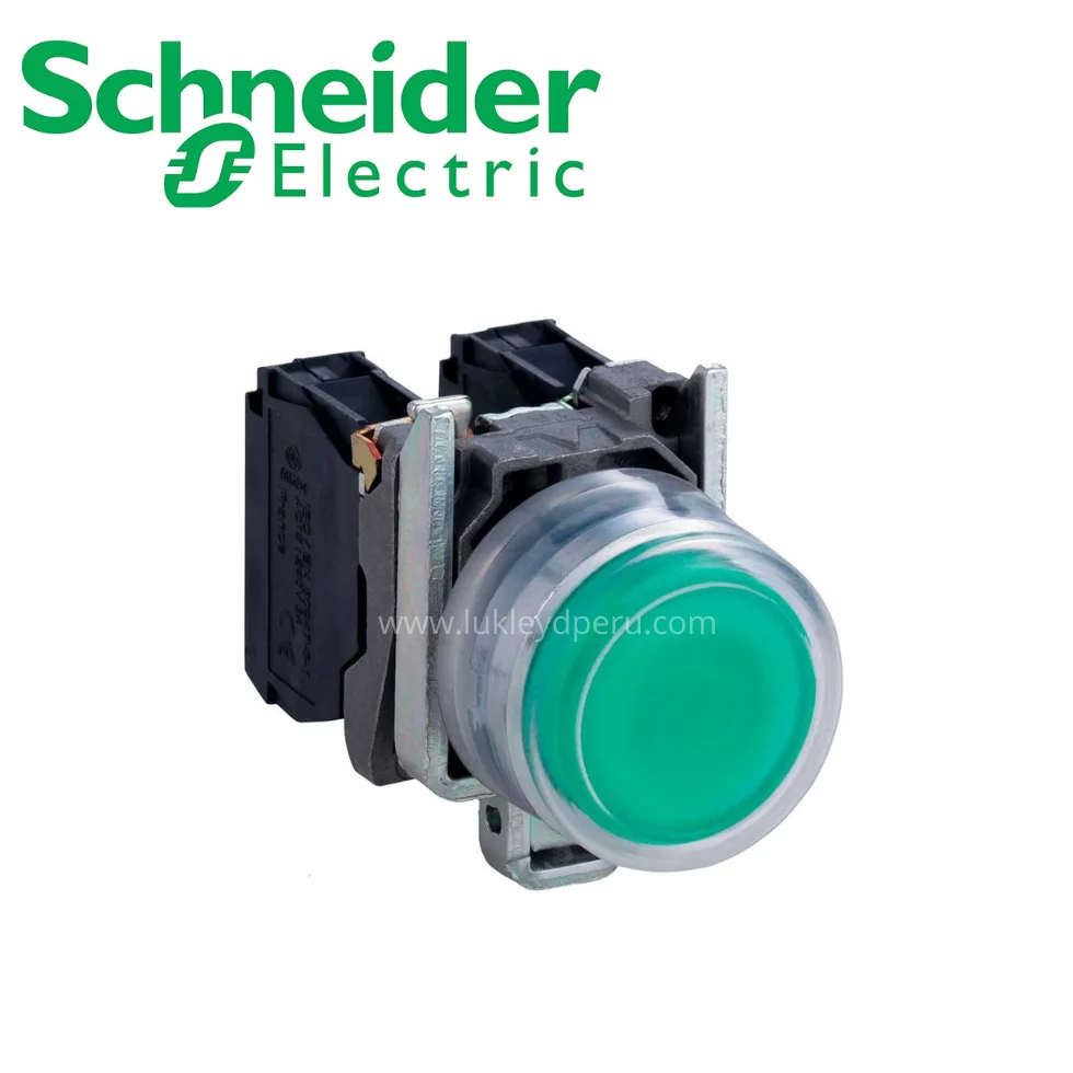 Pulsador no luminoso c/capuchón verde 22mm 1NA IP66 SCHNEIDER ELECTRIC