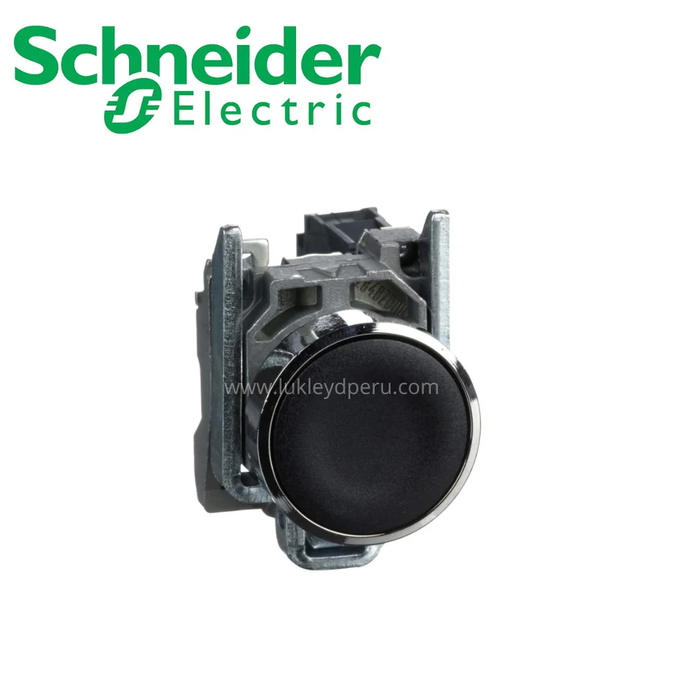 Pulsador no luminoso rasante negro 22mm 1NA IP65 SCHNEIDER ELECTRIC