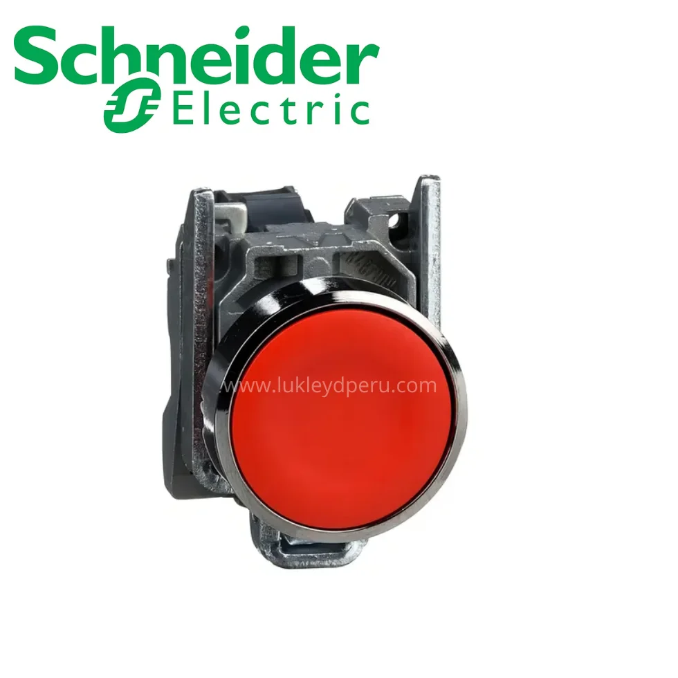 Pulsador no luminoso rasante rojo 22mm 1NC IP65 SCHNEIDER ELECTRIC