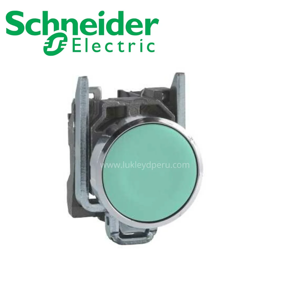 Pulsador no luminoso rasante verde 22mm 1NA IP65 SCHNEIDER ELECTRIC