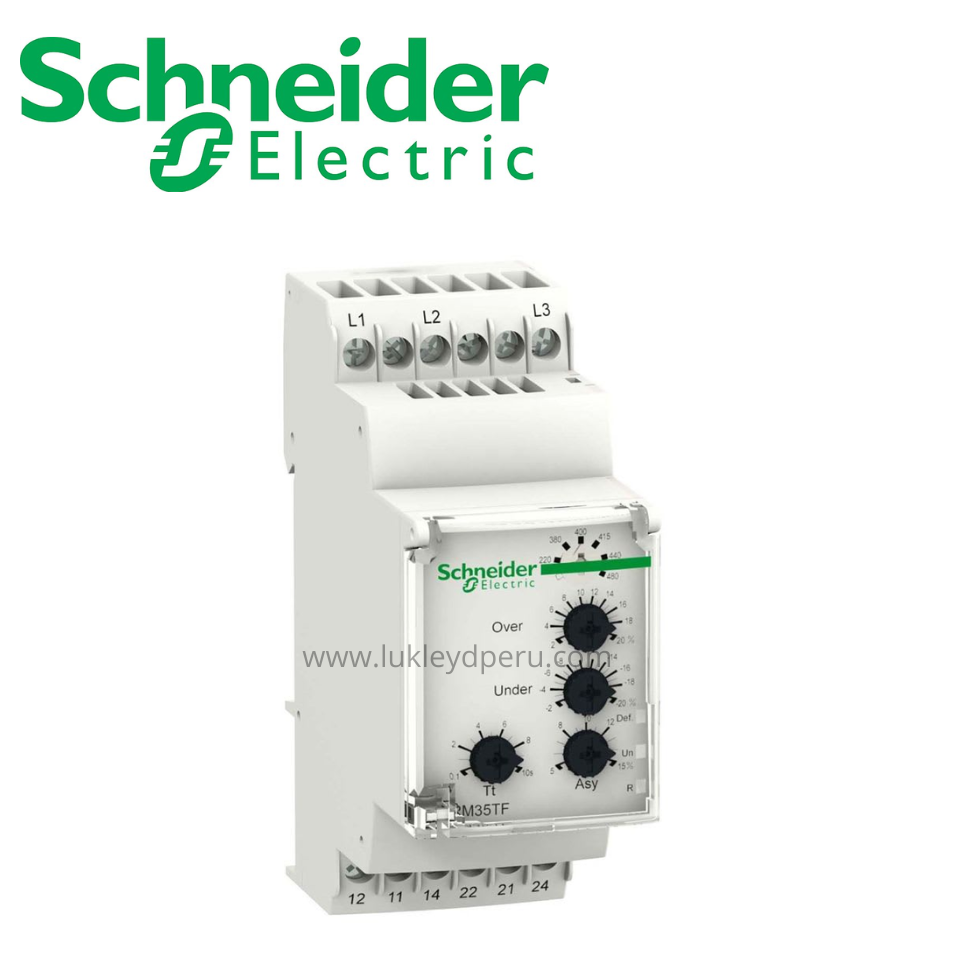 Rele de secuencia y falta de fase trifásico 220/440VAC din SCHNEIDER ELECTRIC