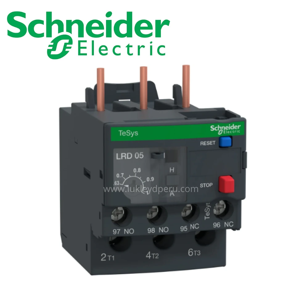 Relé térmico 0.63-1A para contactores LC1-D09..D38 SCHNEIDER ELECTRIC