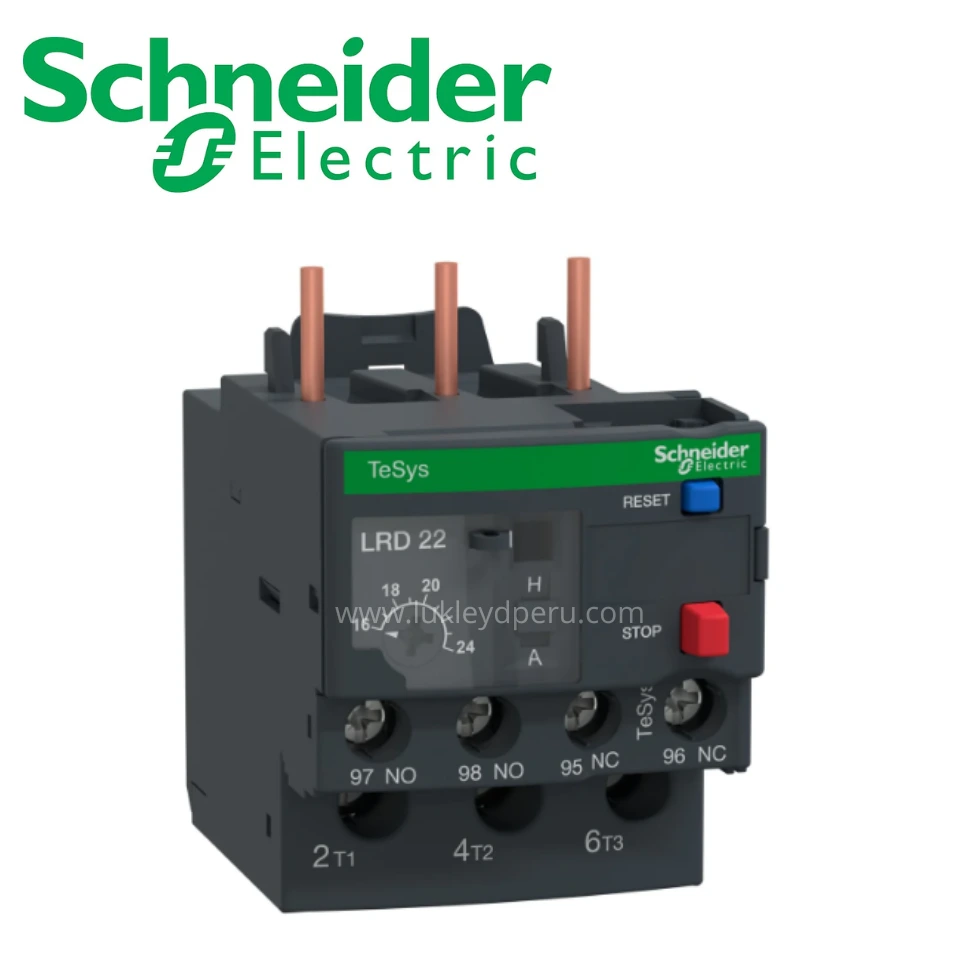 Relé térmico 16-24A para contactores LC1-D25..D38 SCHNEIDER ELECTRIC