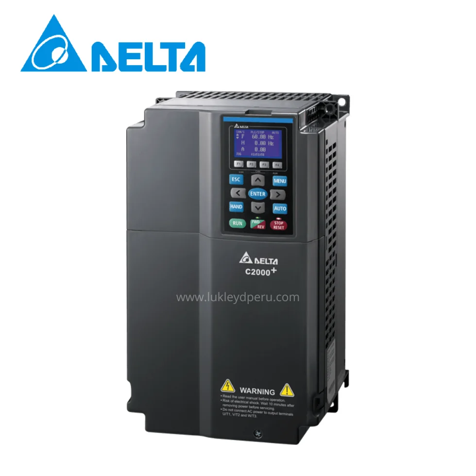 VARIADOR DE VELOCIDAD C2000+ 7.5KW-10HP 17A, 380-480VAC TRIFÁSICO - DELTA