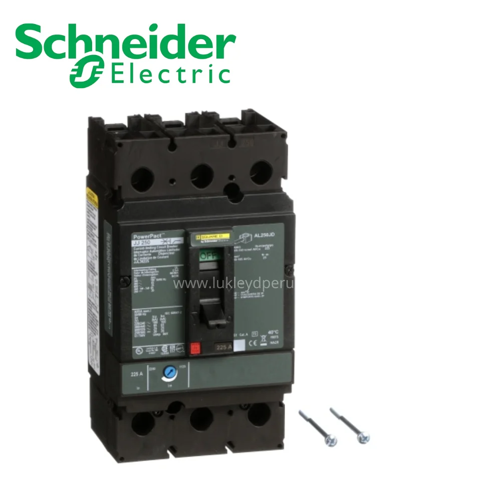 Interruptor termomagnético fijo 3X225A 100/65kA 240/480VAC powerpact J SCHNEIDER ELECTRIC