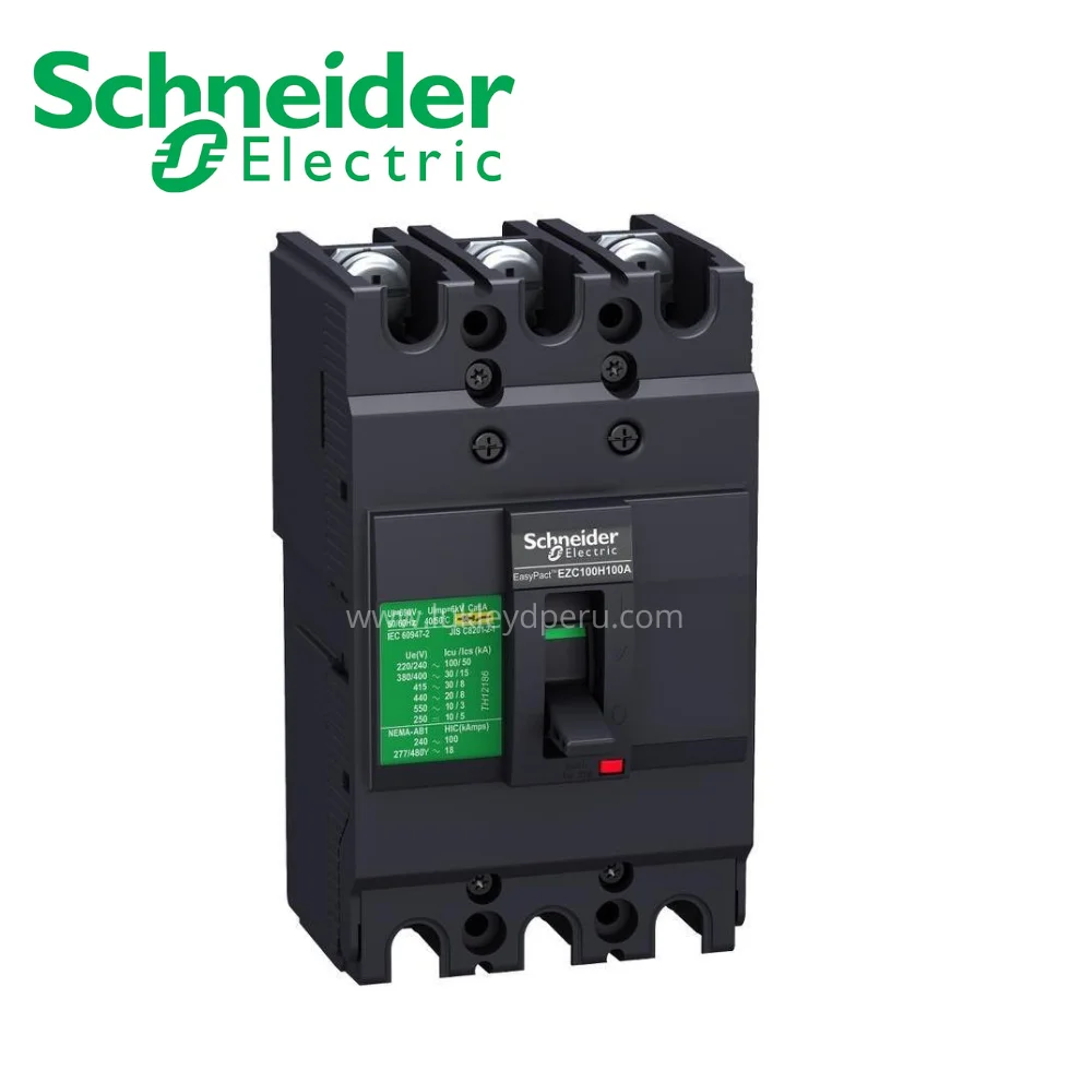 Interruptor termomagnético fijo 3x20A 25/18/10kA 240/380/440V EZC100 SCHNEIDER ELECTRIC