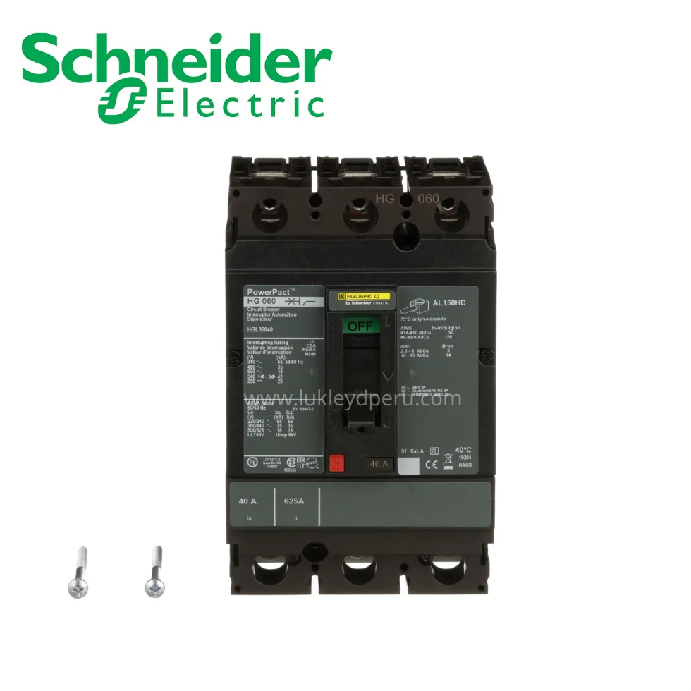 Interruptor termomagnético fijo 3X15A 100/65kA 240/480VAC powerpact H SCHNEIDER ELECTRIC