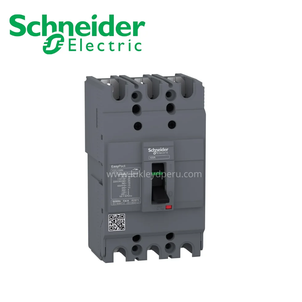 Interruptor termomagnético fijo 3x50A 25/18/10kA 220/380/440V EZC100 SCHNEIDER ELECTRIC