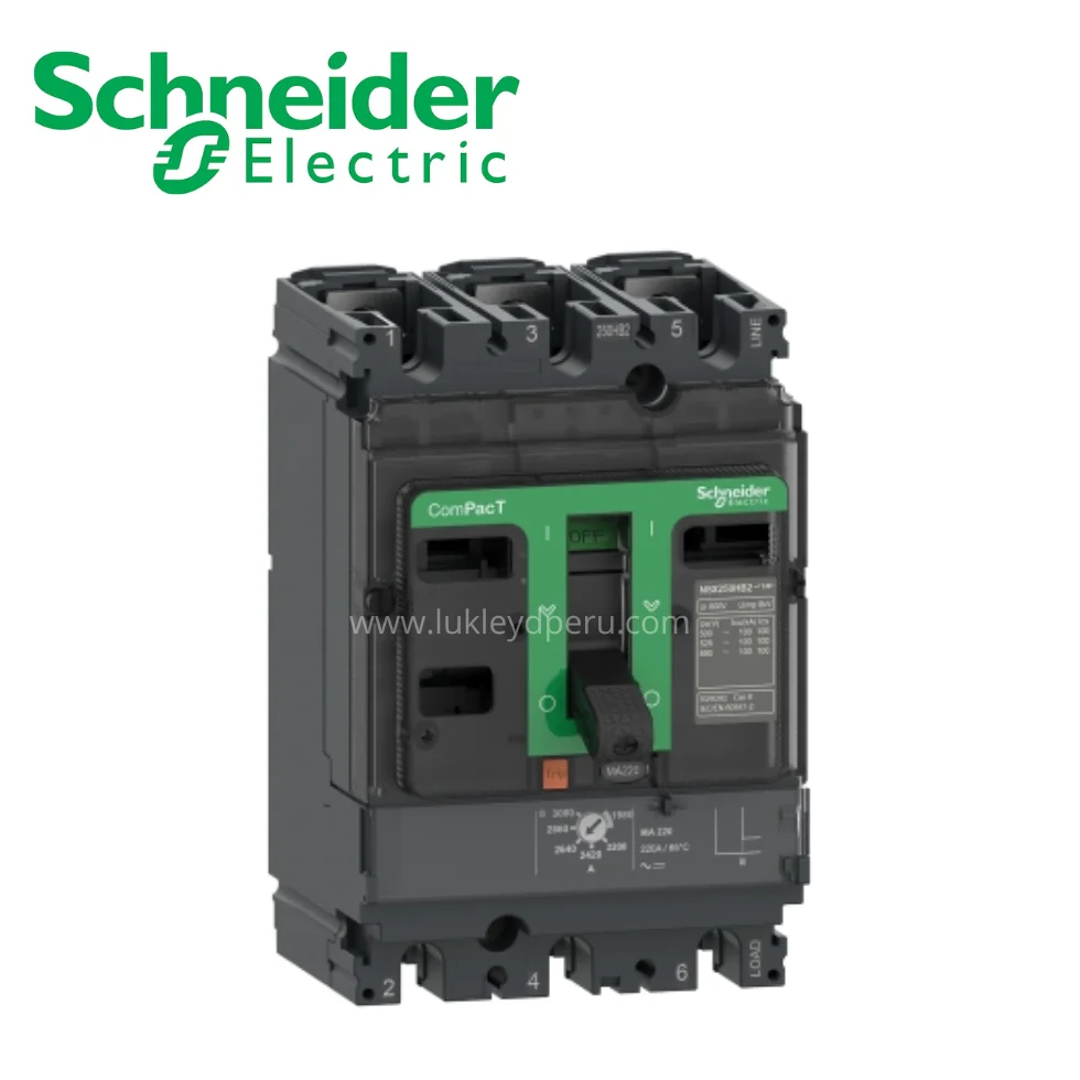 Interruptor termomagnético regulable 3X44.1-63A 35kA 440V TMD NSX100F SCHNEIDER ELECTRIC