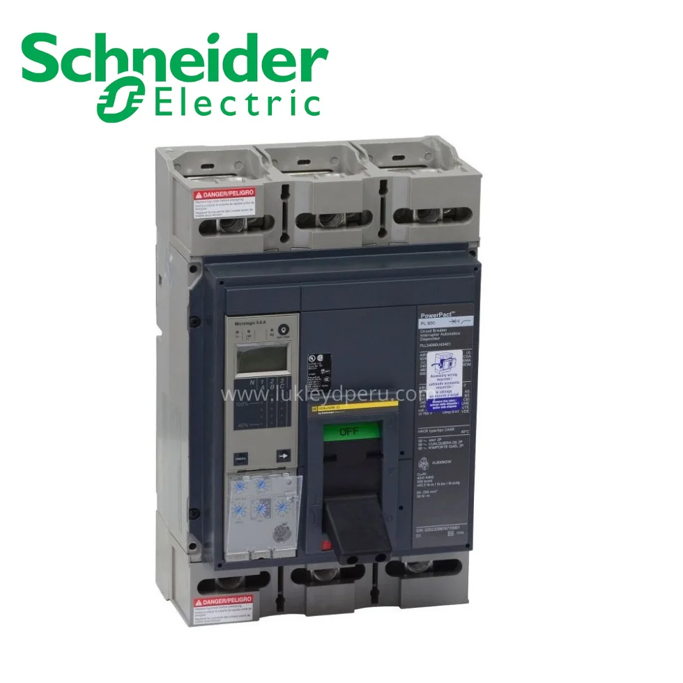 Interruptor termomagnético regulable 3X800A 65KA 600V MICROLOGIC 6.3A NEMA SCHNEIDER ELECTRIC