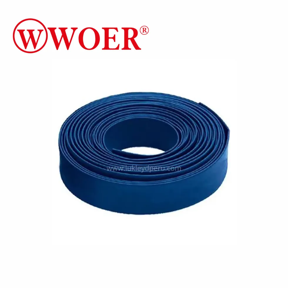 MANGAS TERMOCONTRAIBLES AZUL BAJA TENSION 1/8'' 8-12AWG RLL 400MT - WOER