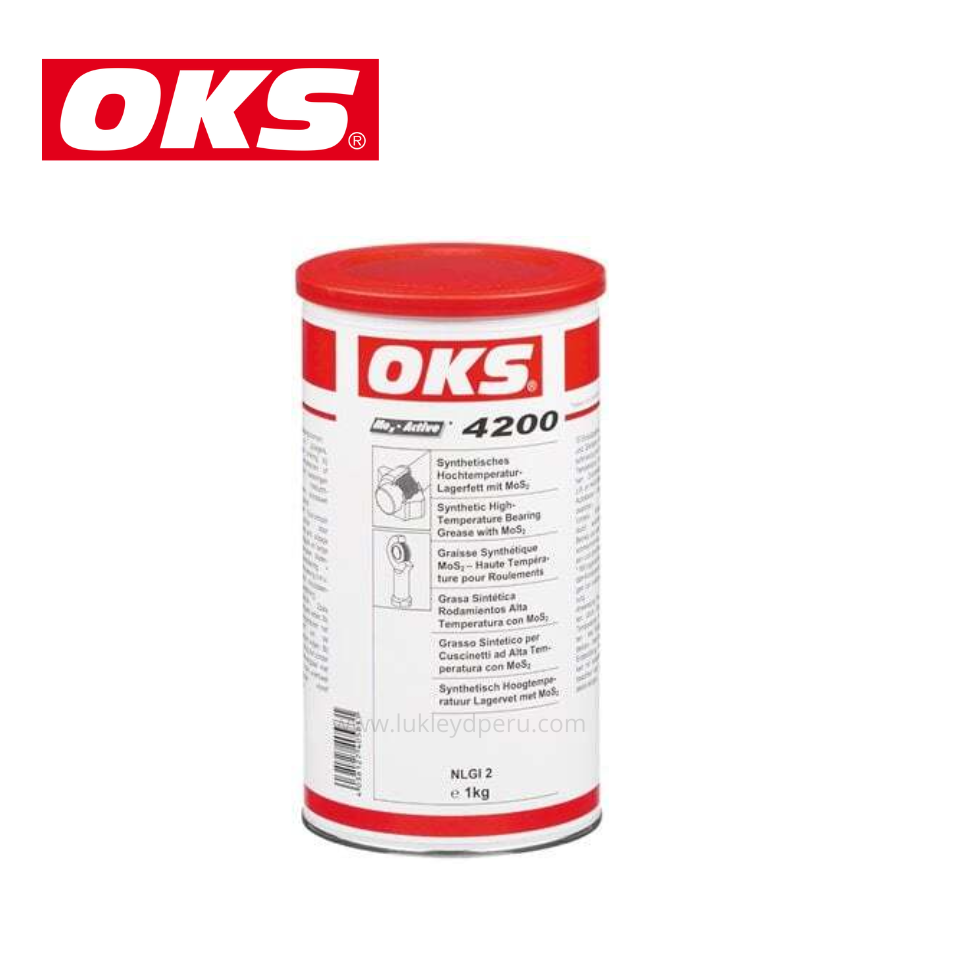 Grasa Sintética para Cojinetes de Alta Temperatura con MoS₂ 1kg – OKS 4200