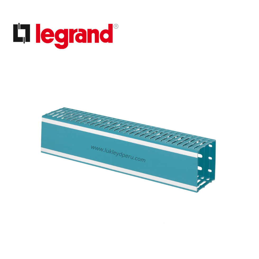 Canaleta ranurada de PVC 80x80mm LINA25 2mts - LEGRAND