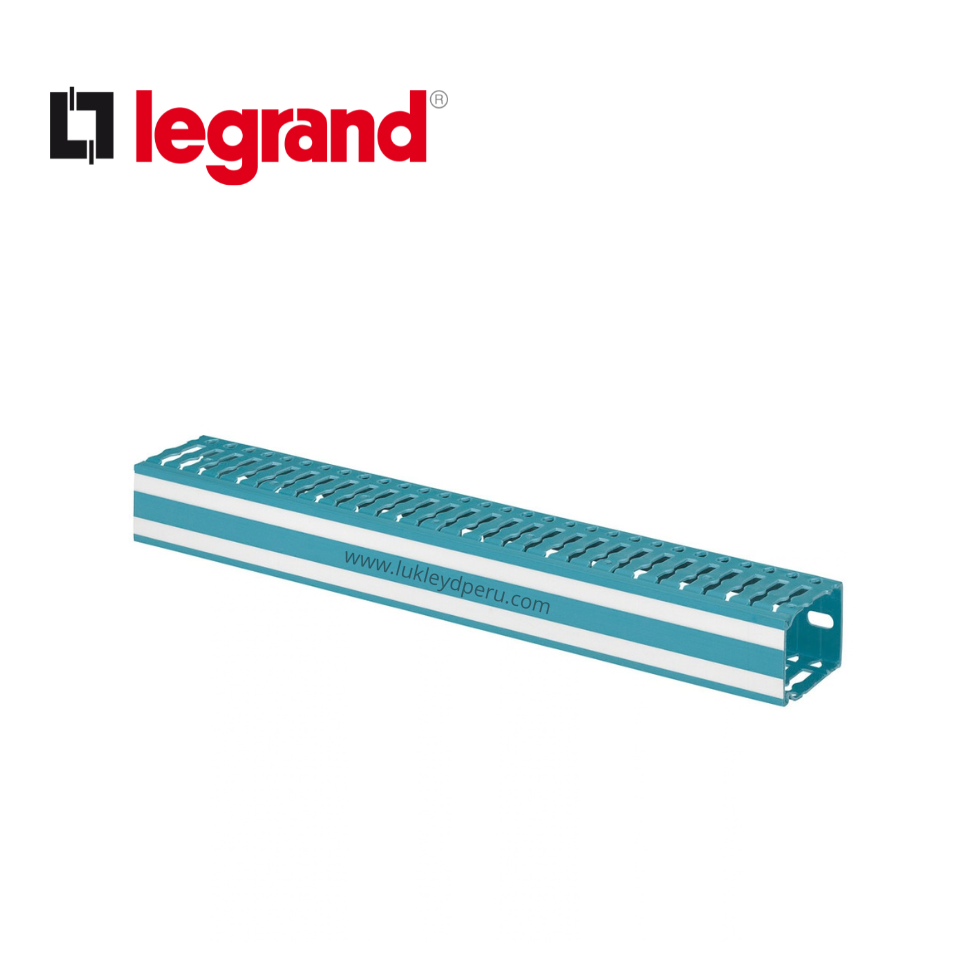 Canaleta ranurada de PVC 60x80mm LINA 25 2mts – LEGRAND