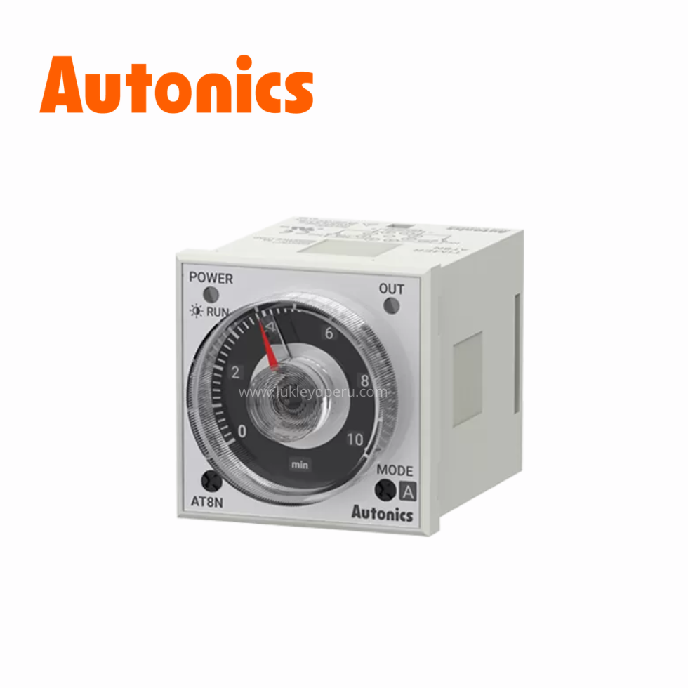 Temporizador multifunción 8 pines, 100-240VAC/24-240VDC 48x48mm AUTONICS