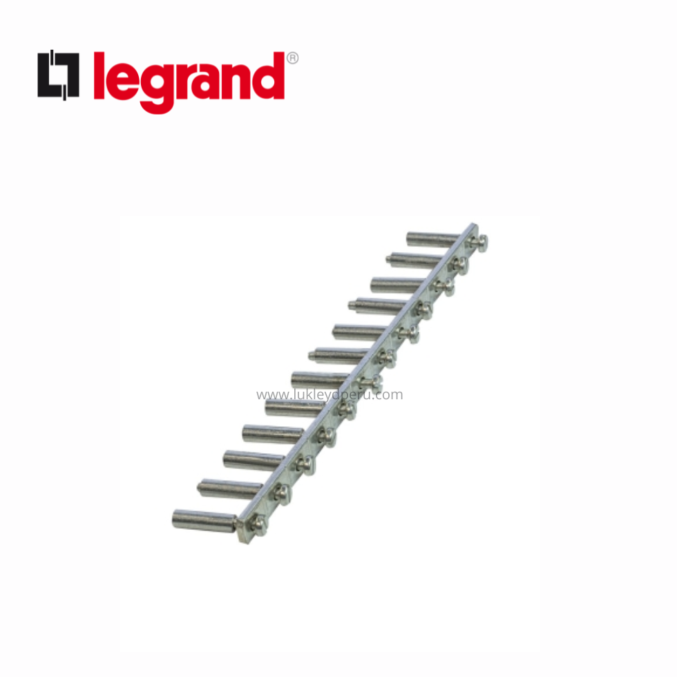 Barra de conexión equipotencial para bornes 10mm2