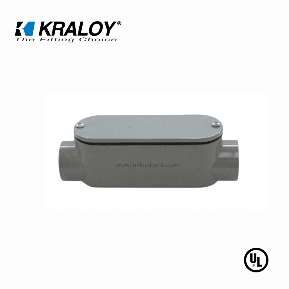 CAJA CONDULET PVC 4´´ TIPO C SCH40/80 UL651 KRALOY