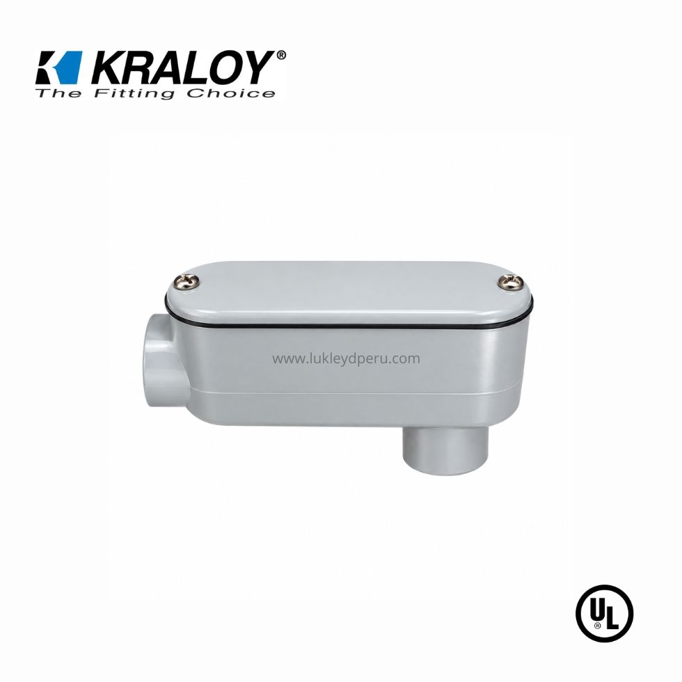 CAJA CONDULET PVC 4´´ TIPO LB SCH40/80 UL651 KRALOY