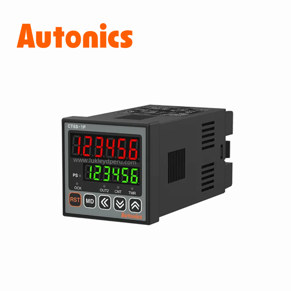 Contador/Temporizador Digital 6 dígitos, 48x48mm IP65  AUTONICS