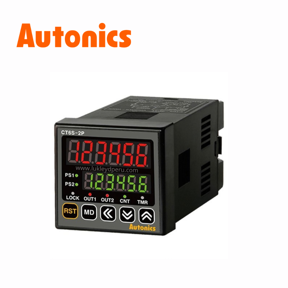Contador/Temporizador Digital 6 digitos, 100-240VCA 50/60Hz 48x48x90mm - AUTONICS