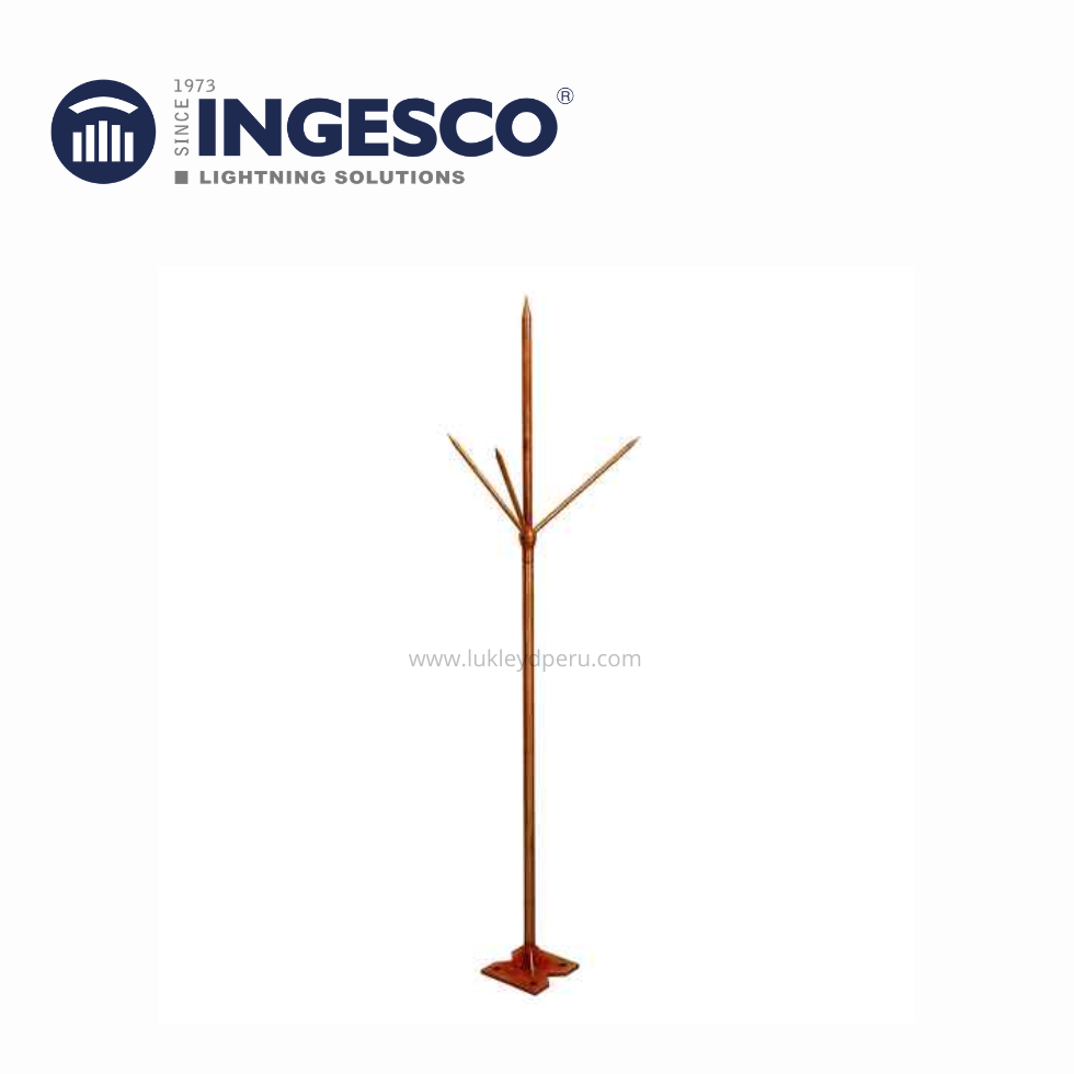 Conjunto punta captadora + soporte