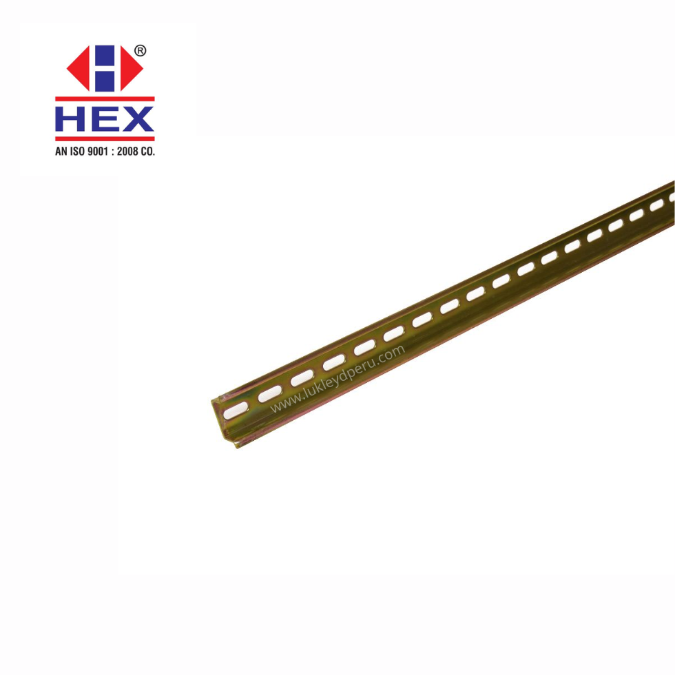 Riel DIN simétrico 35×7.5x1mm con perforación 2mts