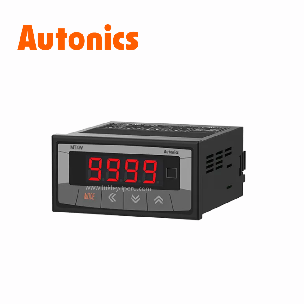 Medidor Digital Panel 4 dígitos IP56, 100-240VAC 96x48mm AUTONICS