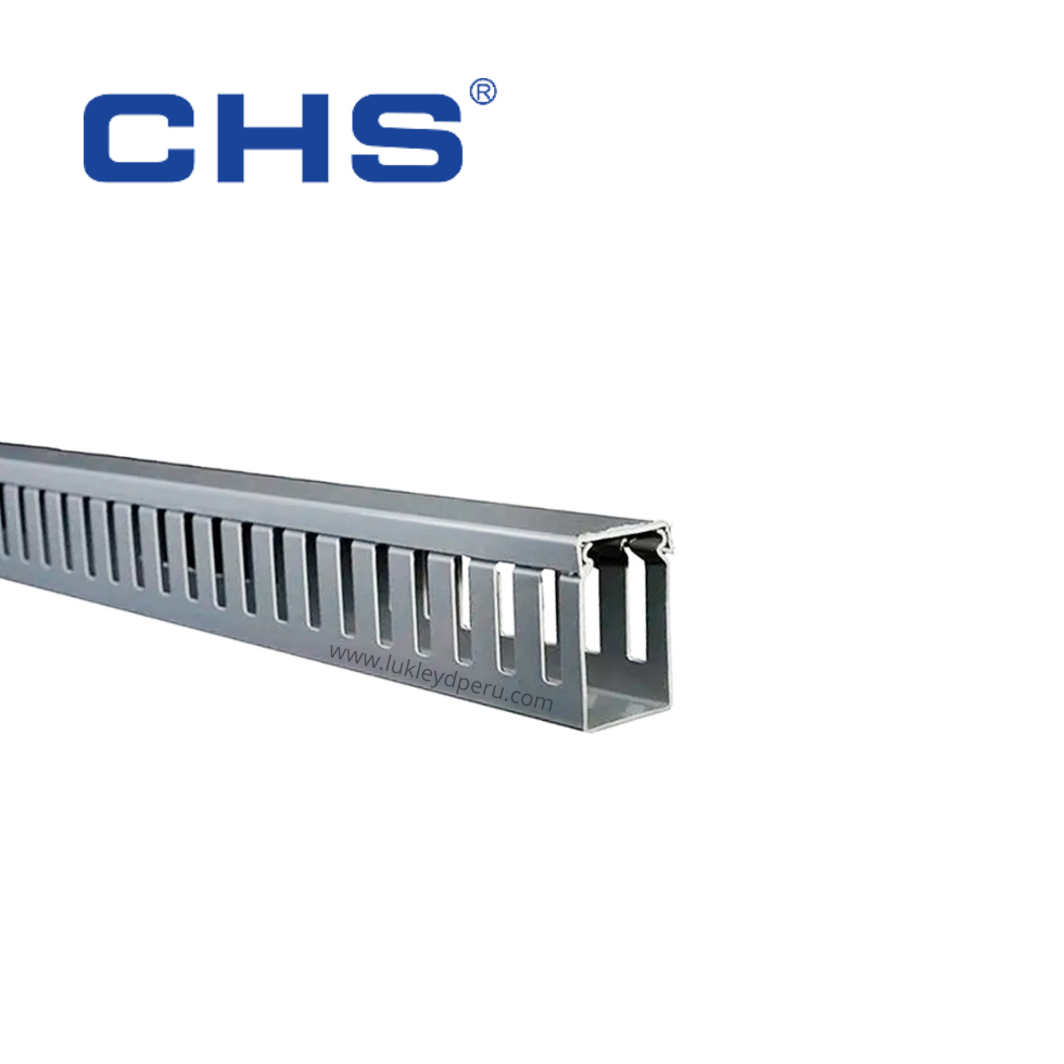 Canaleta Ranurada 60x40x2000mm Color Gris - CHS