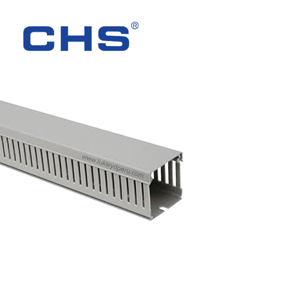 Canaleta Ranurada 40x40x2000mm Color Gris - CHS