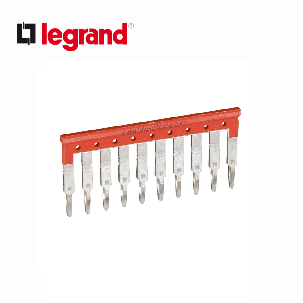 Peine de conexión equipotencial p/10 bornes 6mm