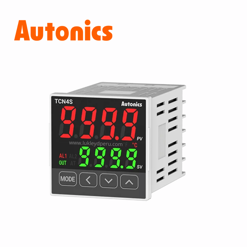 Controlador de Temperatura PID 4 dígitos con Alarma, 100-240VAC 48x48mm  AUTONICS