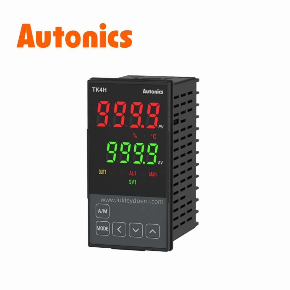Controlador de Temperatura PID 4 dígitos con Alarma, 24VAC/24-48VDC 48x96mm AUTONICS