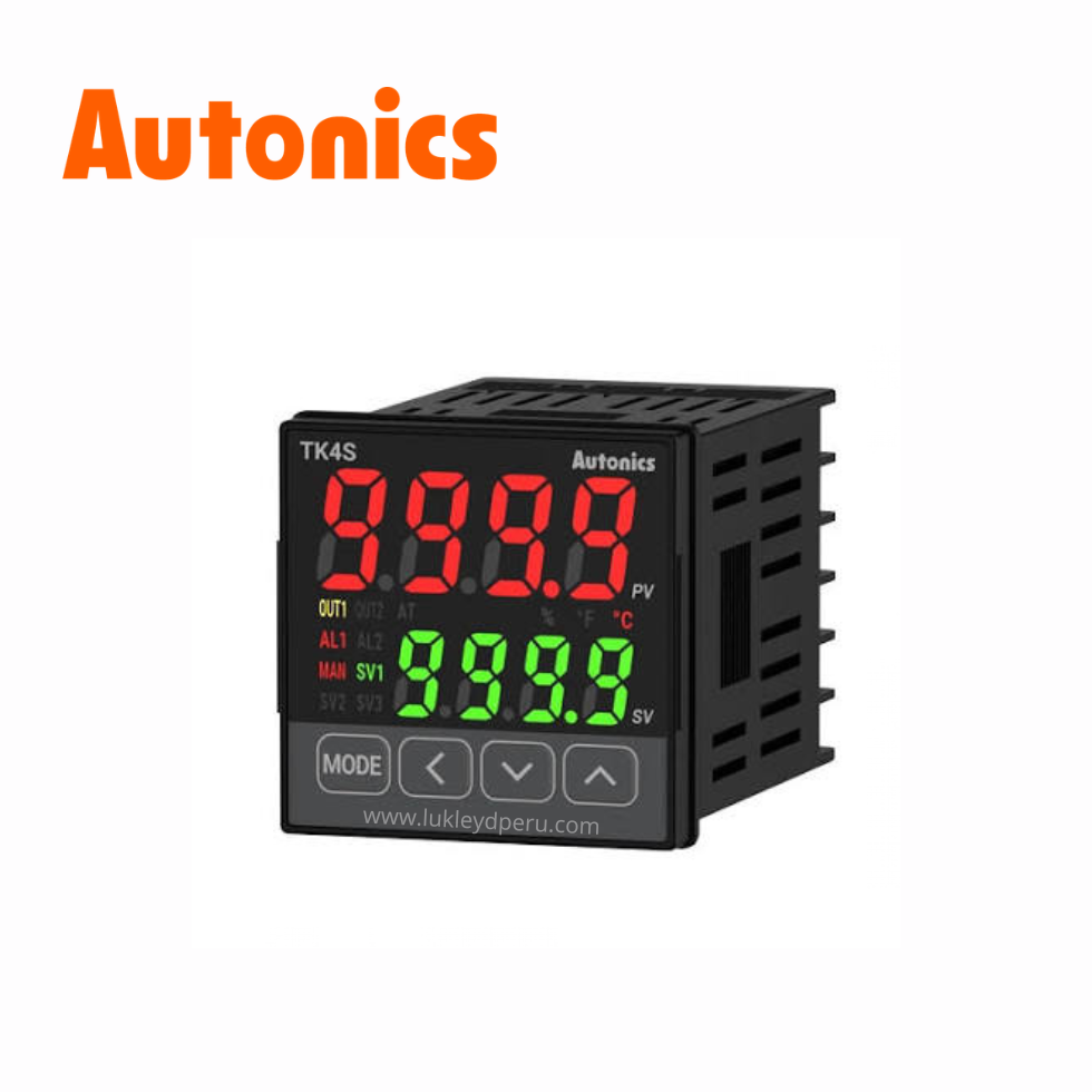 Controlador de Temperatura PID 4 dígitos con Alarma, 100-240VCA 48x48mm AUTONICS