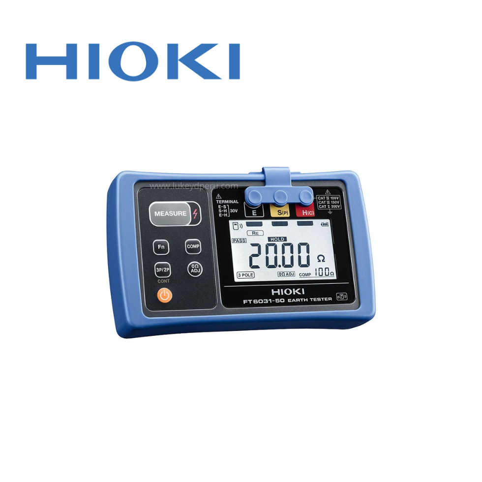 Telurómetro digital 20-2Kohm, 30Vac Earth, IP67 con bluetooth